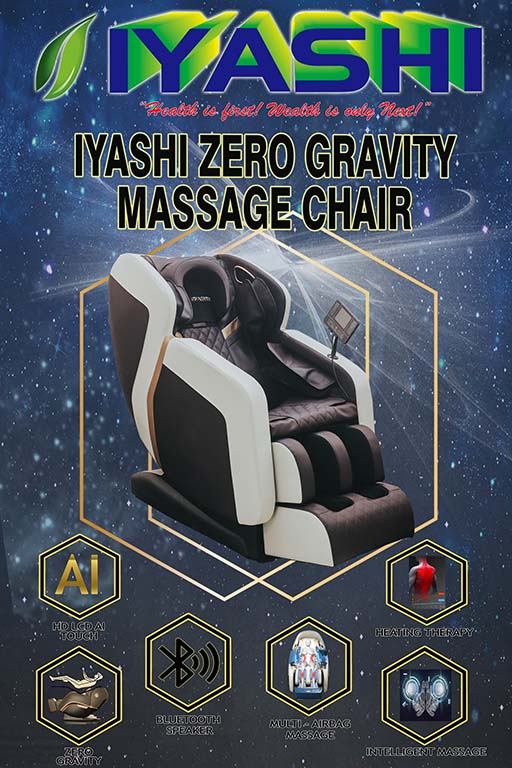 Iyashi Zero Gravity Massage Chair iyashiuhpt
